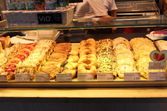 Prices in Berlin in Germany at a cafe, Cakes